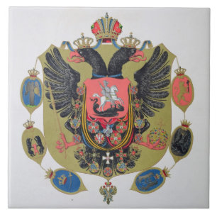 Arms and shield of the state of Imperial Russia, f Tile