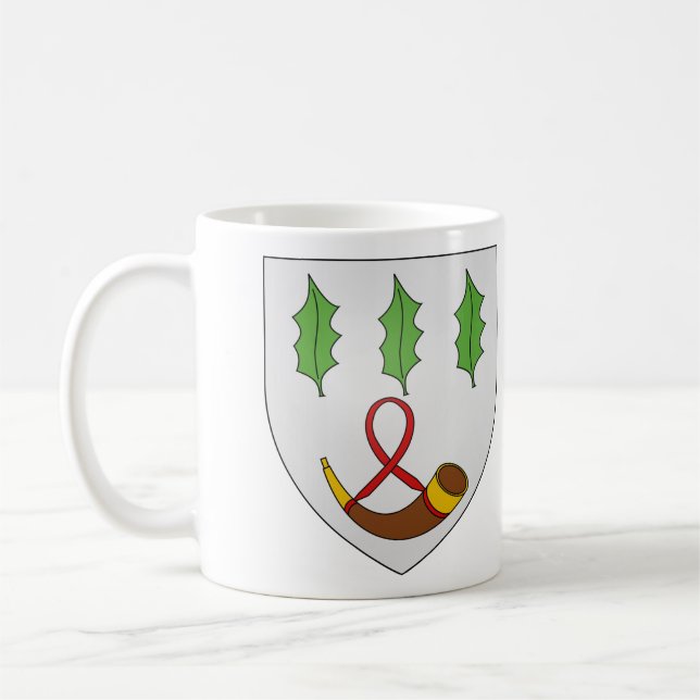 Arms Of Burnett Of Leys Coffee Mug - Size 11oz (Left)