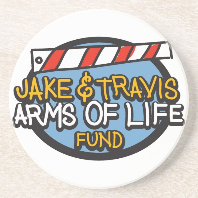 Arms of Life Sandstone Coaster (Front)