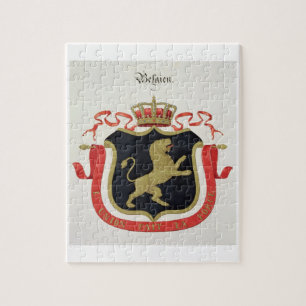 Arms of the Belgian Royal Family, from a collectio Jigsaw Puzzle