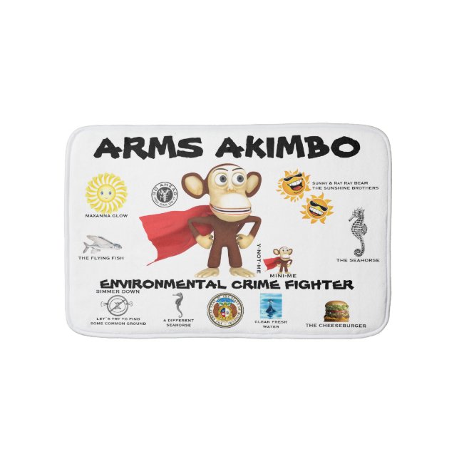ARMSAKIMBO 2 kids Bath Mat (Front)