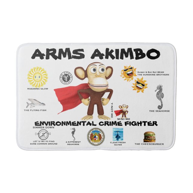 ARMSAKIMBO 2 kids Bath Mat (Front)