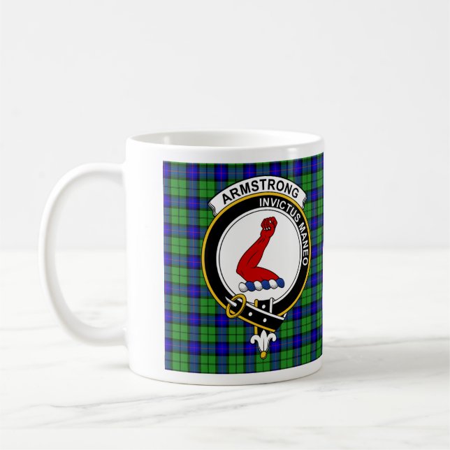 Armstrong Clan Badge Coffee Mug (Left)