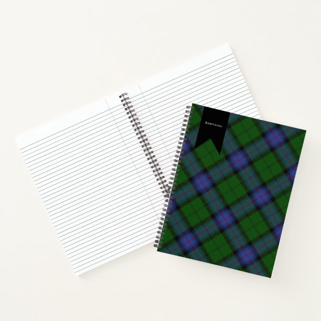 Armstrong Clan Tartan Scottish Plaid Notebook (Inside)