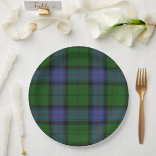 Armstrong Clan Tartan Scottish Plaid Pattern Paper Plate