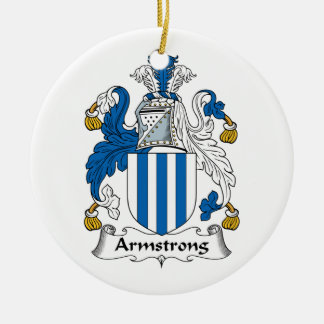Armstrong Family Crest Ceramic Tree Decoration