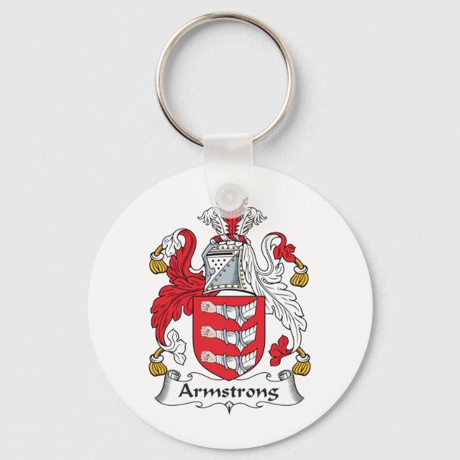 Armstrong Family Crest Key Ring (Front)