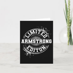 Armstrong Funny Surname Family Tree Birthday Reuni Card