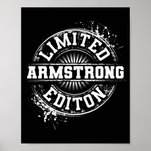 Armstrong Funny Surname Family Tree Birthday Reuni Poster