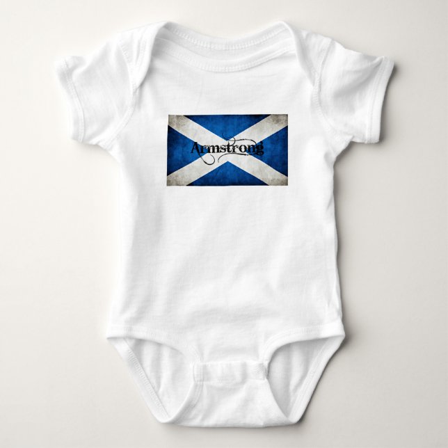 armstrong grunge flag baby bodysuit (Front)