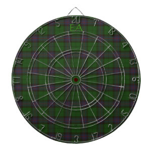 Armstrong Official Clan Tartan with your initials Dartboard
