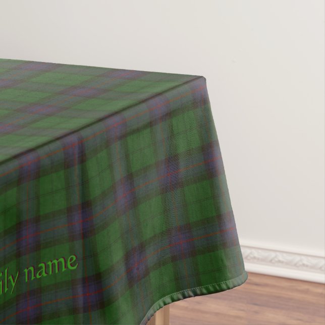 Armstrong Official Clan Tartan with your initials Tablecloth (In Situ)