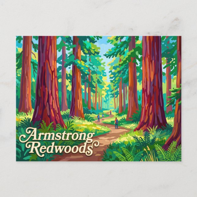 Armstrong Redwoods State Natural Reserve Postcard (Front)