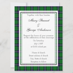 Armstrong Scottish Wedding Invitation