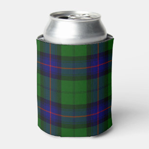 Armstrong tartan blue and green plaid can cooler