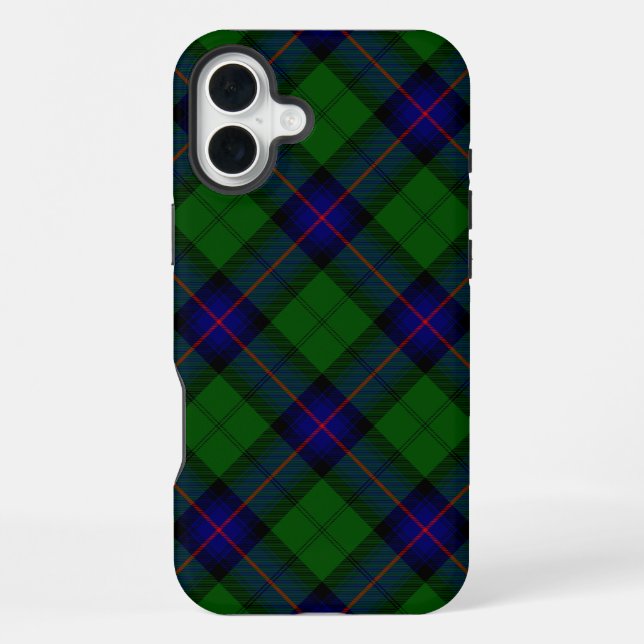 Armstrong tartan blue and green plaid iPhone case (Back)