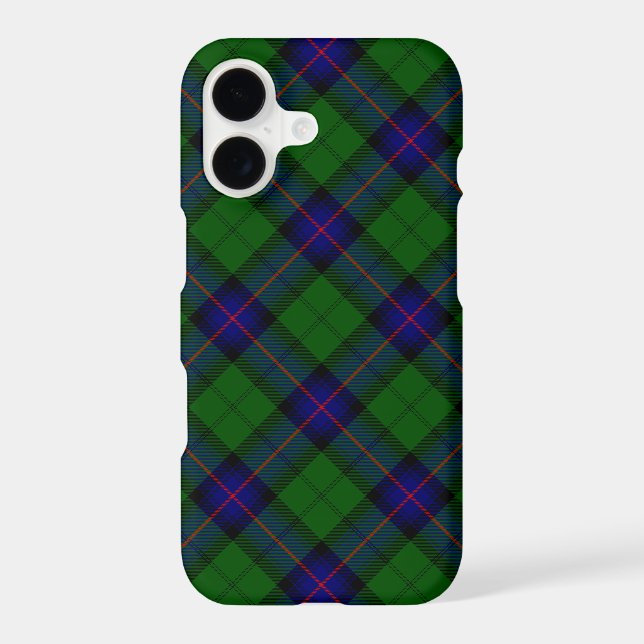 Armstrong tartan blue and green plaid iPhone case (Back)