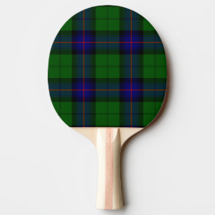 Armstrong tartan blue and green plaid ping pong paddle