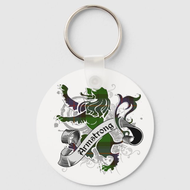 Armstrong Tartan Lion Key Ring (Front)