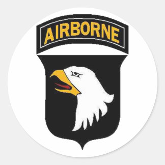 Army 101st Airborne Classic Round Sticker