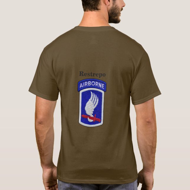 Army 173rd ABN Airborne Brigade veterans vets T-Shirt (Back)