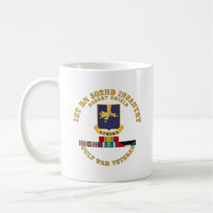 Army - 1st Bn 502nd Infantry - Desert Shield w Svc Coffee Mug