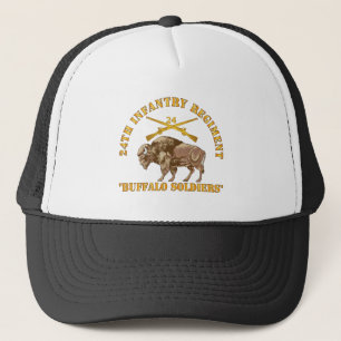 Army - 24th Infantry Regiment - Buffalo Soldiers Trucker Hat