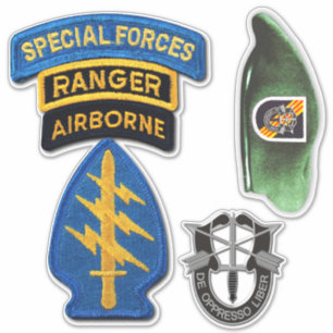 Army 5th Special Forces Group Green Berets contour