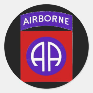 Army 82nd Airborne Classic Round Sticker