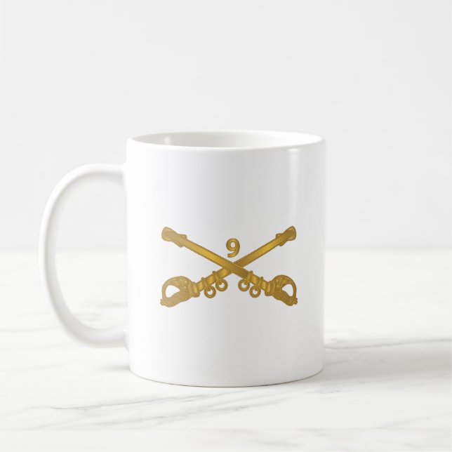 Army - 9th Cavalry Branch wo Txt Coffee Mug (Left)