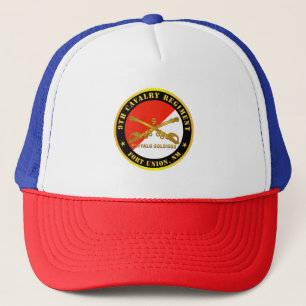 Army - 9th Cavalry Regiment - Fort Union, NM - Bu Trucker Hat