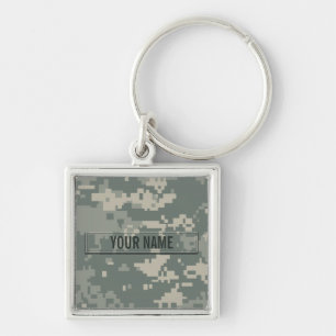 Army ACU Camouflage Customisable Key Ring