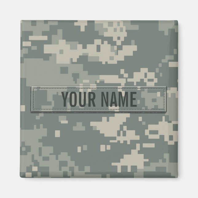 Army ACU Camouflage Customisable Magnet (Front)