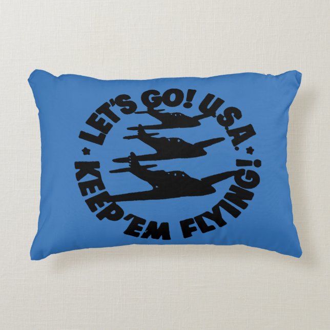 Army Air Corps Poster, 1941 Decorative Cushion (Front)