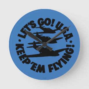Army Air Corps Poster, 1941 Round Clock