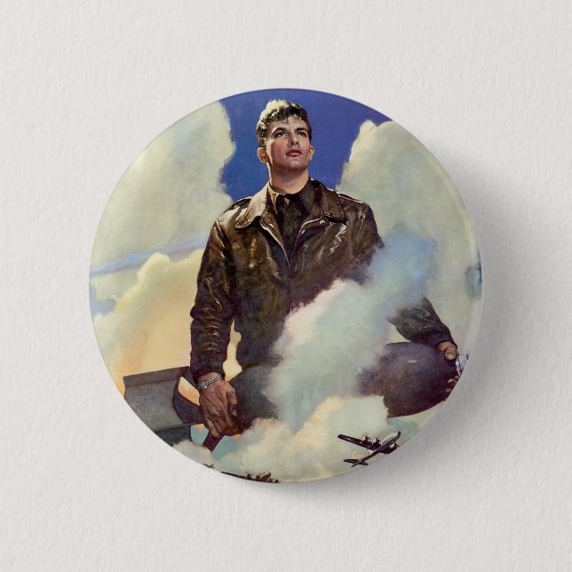Army Air Forces 6 Cm Round Badge (Front)