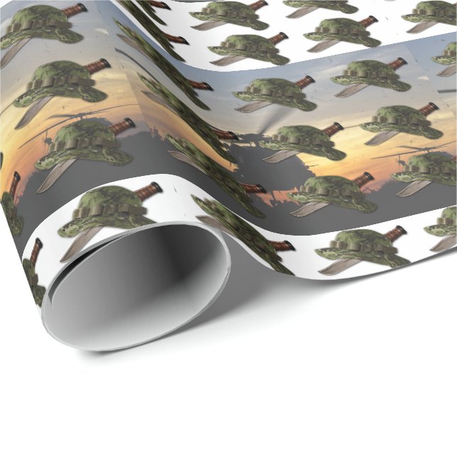 Army airborne rangers LRRPS LRRP Recon snipers Wrapping Paper (Roll Corner)