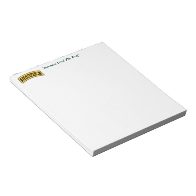 Army Airborne Rangers Veterans Vets LRRP Notepad (Angled)