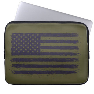 Army America Green and purple Laptop Sleeve