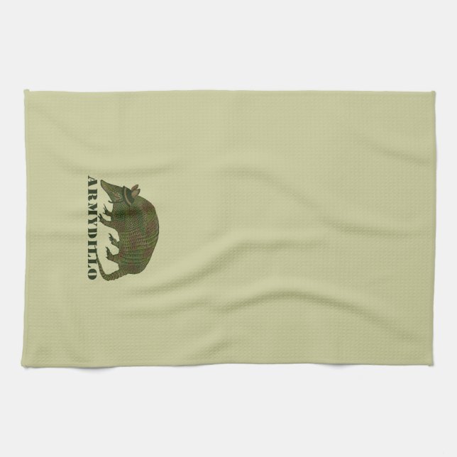 Army Armadillo Item Tea Towel (Horizontal)
