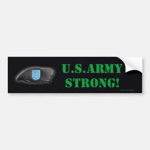 army beret flash units bumper sticker
