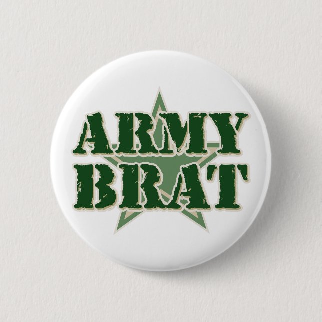 Army Brat 6 Cm Round Badge (Front)