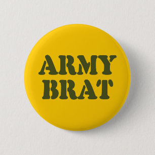 ARMY BRAT 6 CM ROUND BADGE