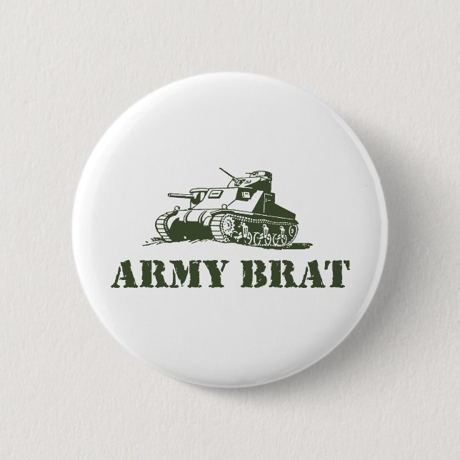 Army Brat 6 Cm Round Badge (Front)
