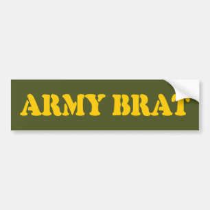 ARMY BRAT BUMPER STICKER