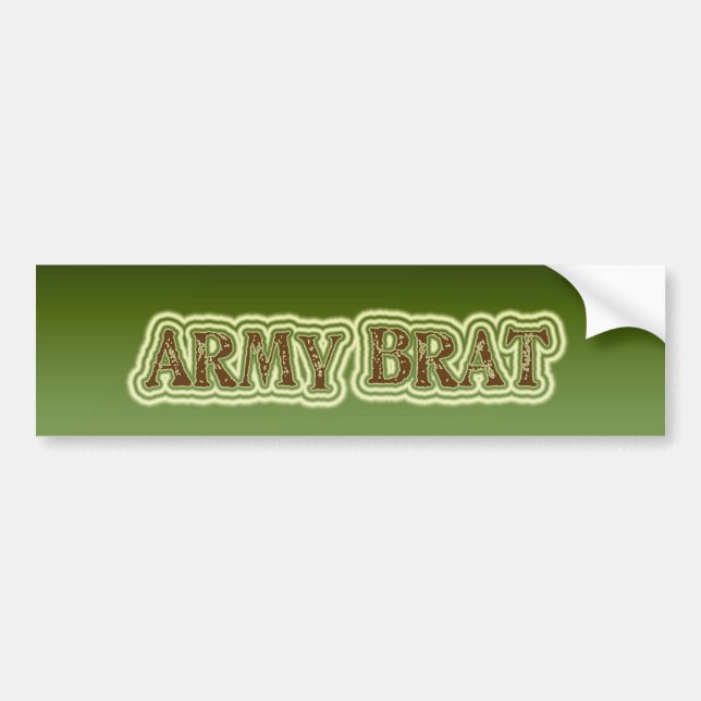 Army Brat Bumper Sticker (Front)
