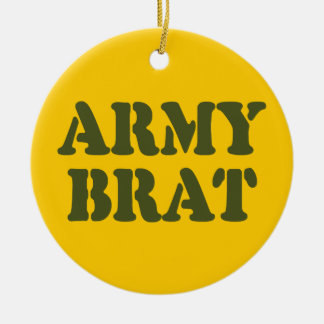 ARMY BRAT CERAMIC TREE DECORATION