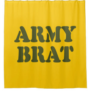 ARMY BRAT SHOWER CURTAIN