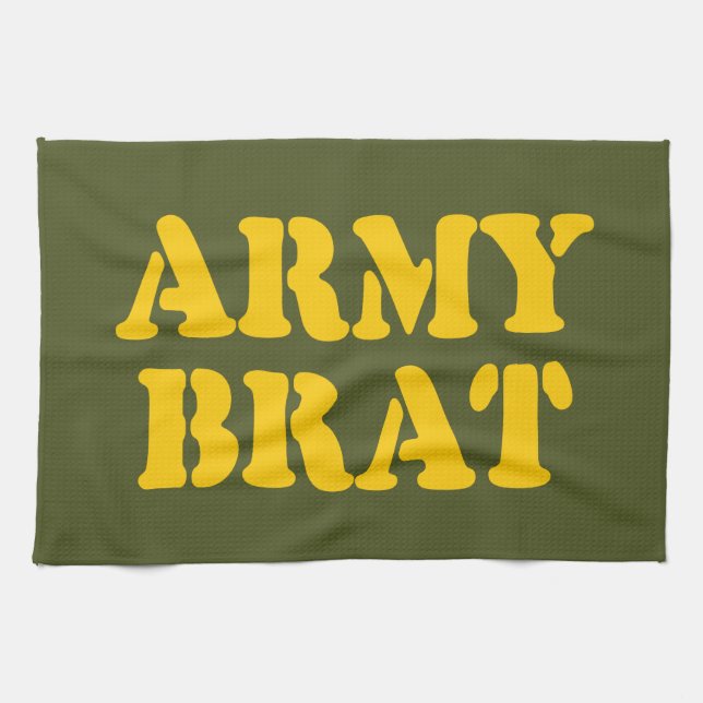 ARMY BRAT TEA TOWEL (Horizontal)