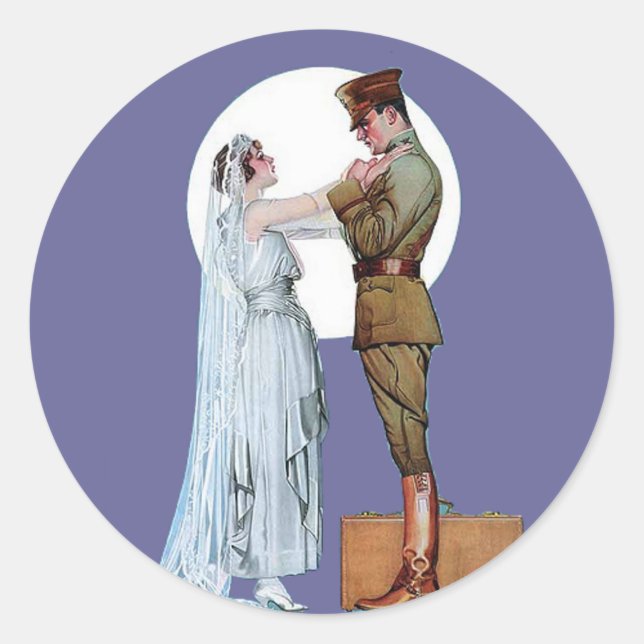 Army Bride Classic Round Sticker (Front)